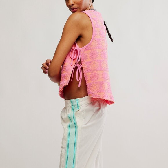 Free People Pink and Orange Tank Top - Picture 2 of 5